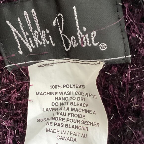 Nikki Babie Womens Shoulder Rectangle Wrap Shawl Glittery Evening Wear Christmas - Picture 5 of 5